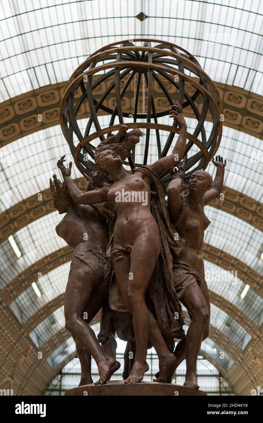„La danse“ von Jean-Baptiste Carpeaux, Musée d'Orsay, Paris, Frankreich. Stockfoto