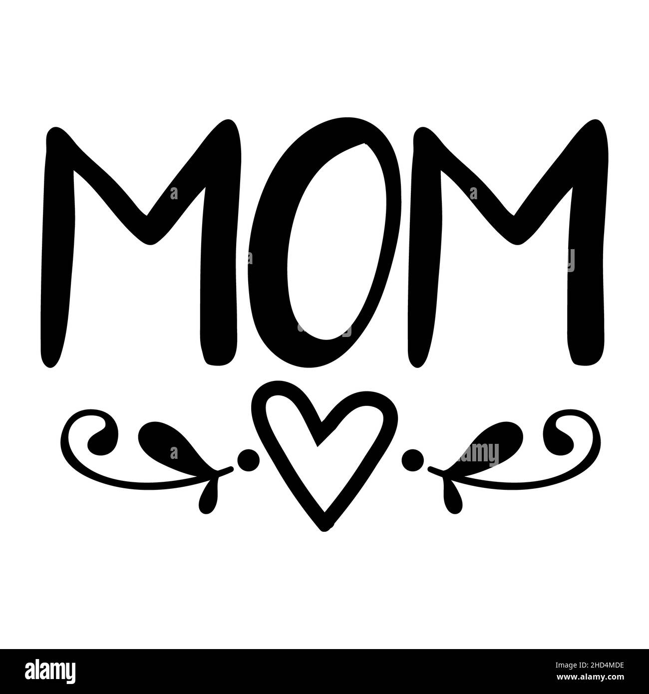 Ich liebe dich, Mom Botschaften | Liebeszitate für meine liebe Mutter. Stockfoto