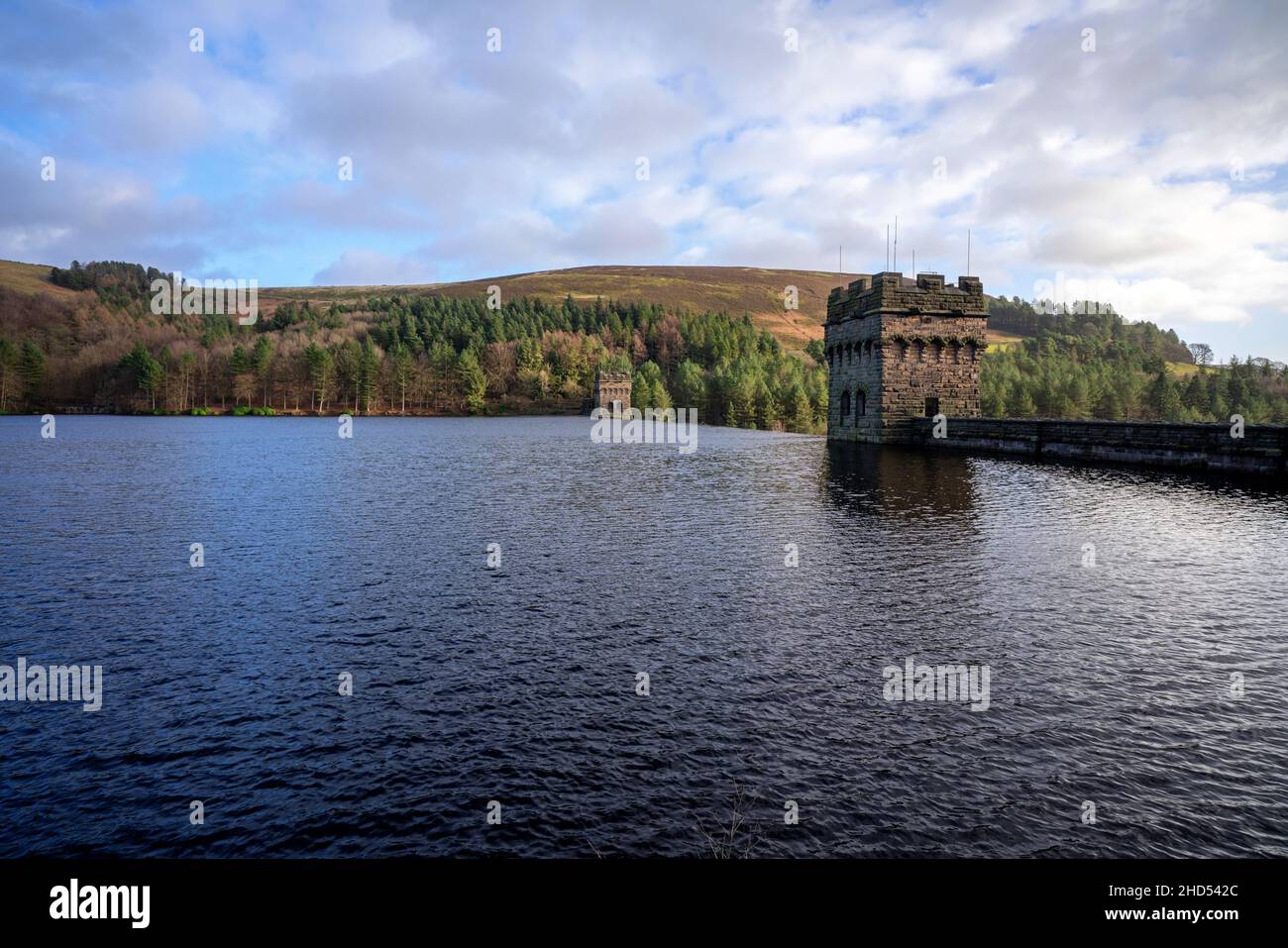 Howden-Staudamm im Upper Derwent Valley, England Stockfoto