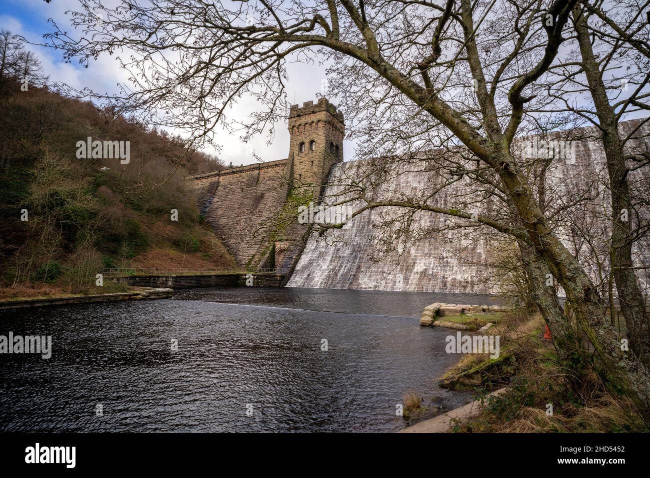 Howden-Staudamm im Upper Derwent Valley, England Stockfoto