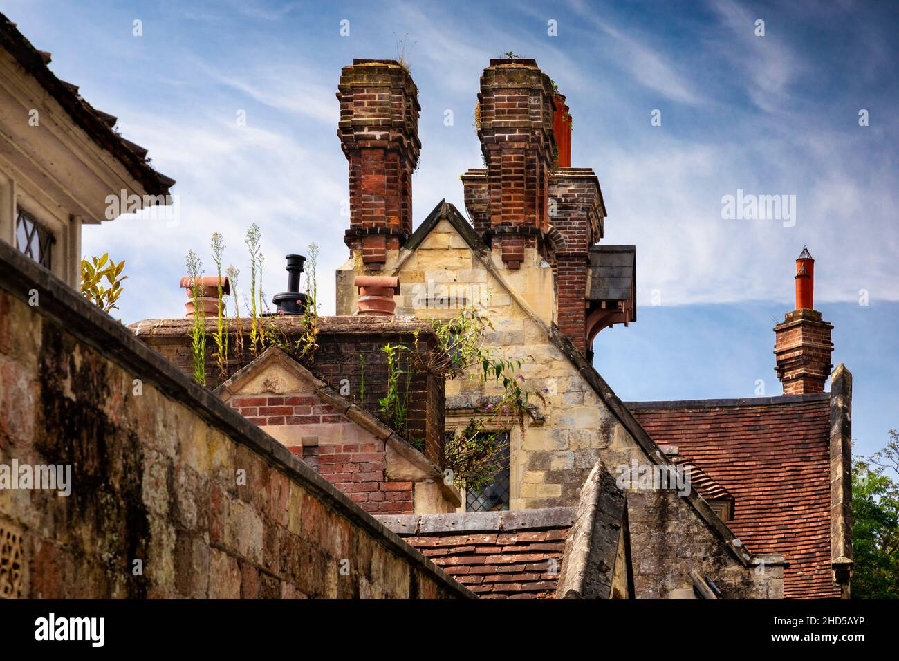 Schönes Gebäude in der Straße. Stockfoto