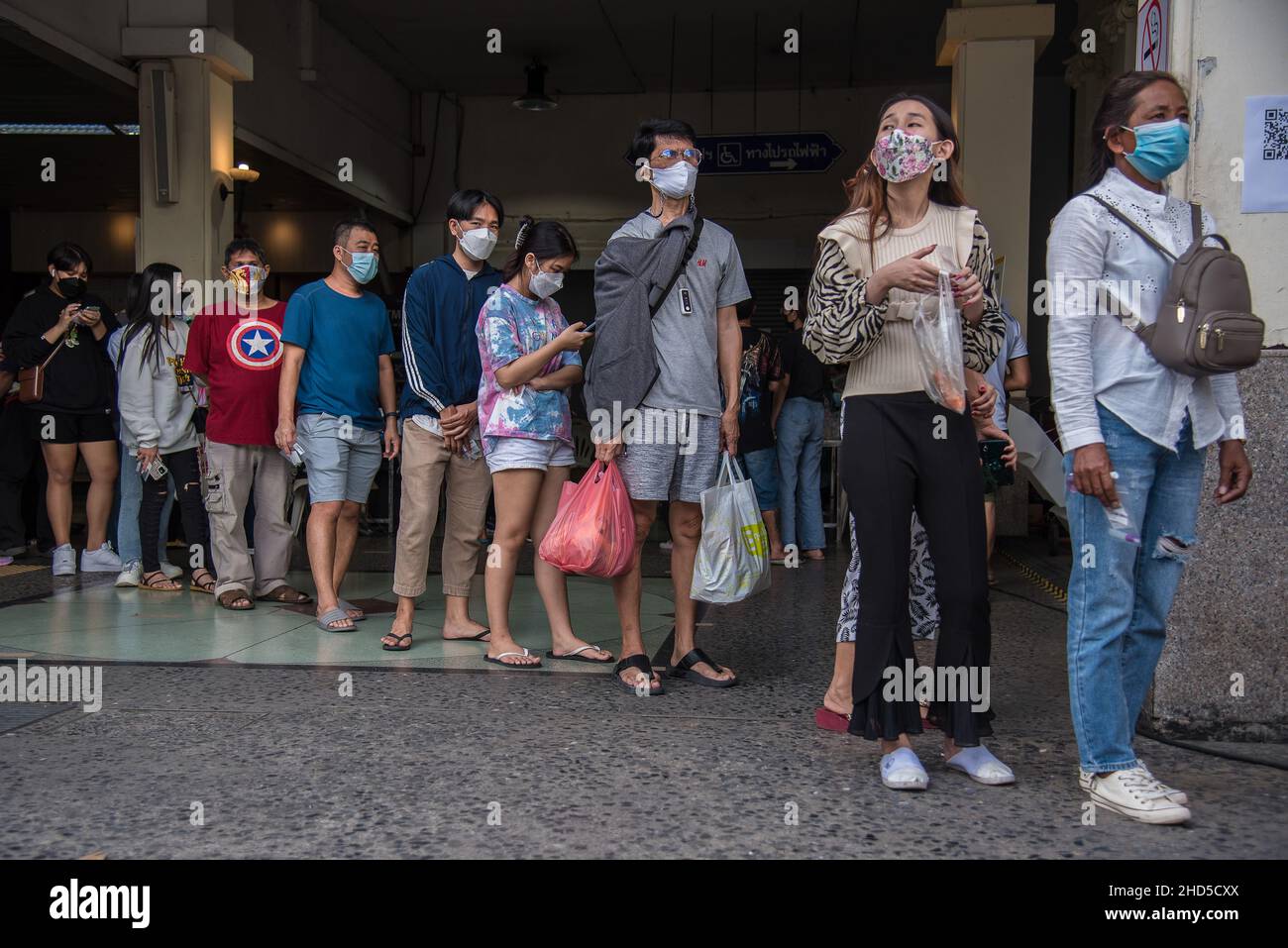 Bangkok, Thailand. 03rd Januar 2022. Ankommende Passagiere