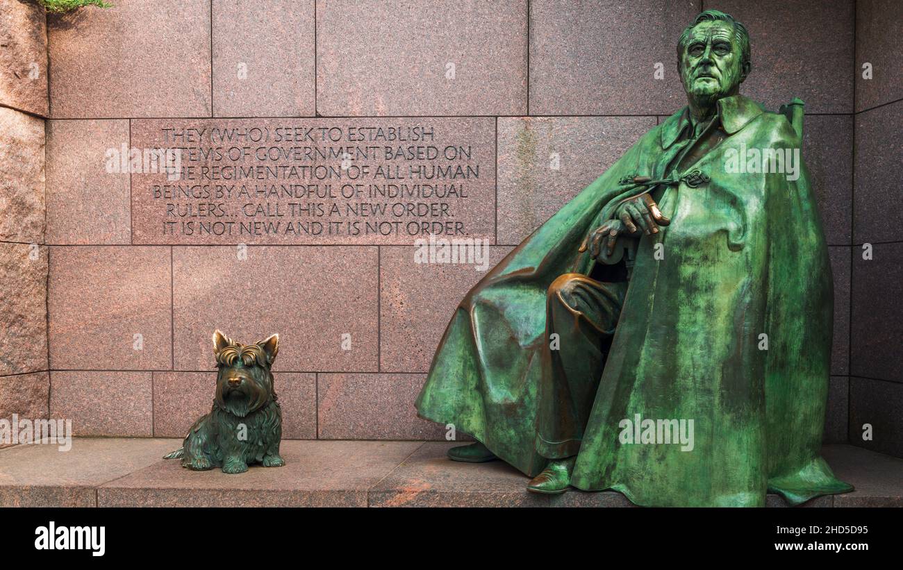 Franklin Delano Roosevelt Memorial, Washington, DC USA Stockfoto