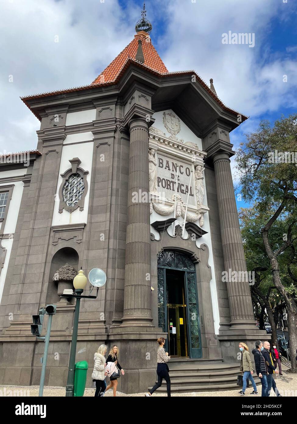 FUNCHAL, Madeira. Büros der Bank of Portugal. Foto: Tony Gale Stockfoto