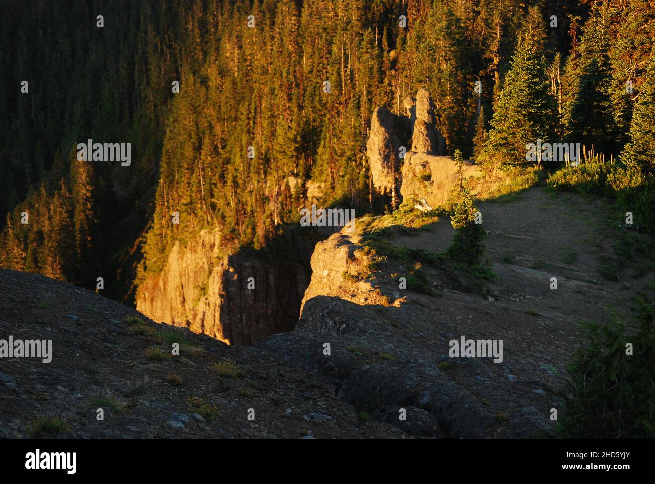 Sawtooth Ridge in the South Cascade MTS. Stockfoto
