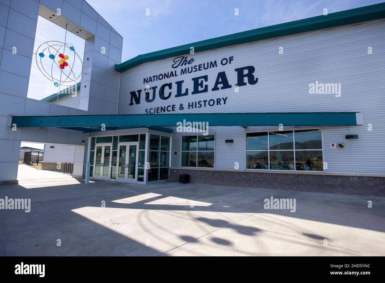 National Museum of Nuclear Science & History in Albuquerque, New Mexico. Früher als National Atomic Museum bezeichnet. Stockfoto