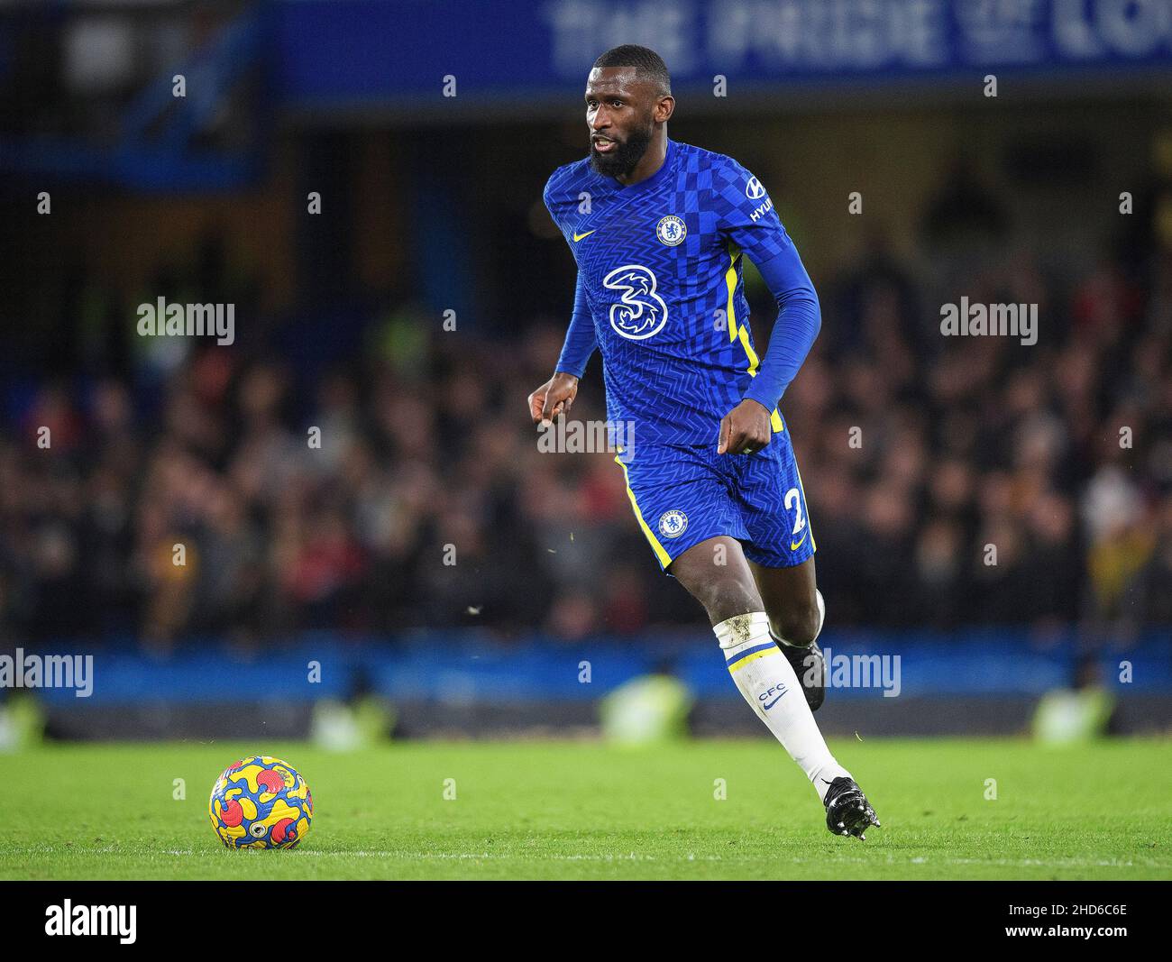 02. Januar - Chelsea gegen Liverpool - Premier League - Stamford Bridge Antonio Rudiger während des Spiels der Premier League auf der Stamford Bridge Bildnachweis : © Mark Pain / Alamy Live News Stockfoto