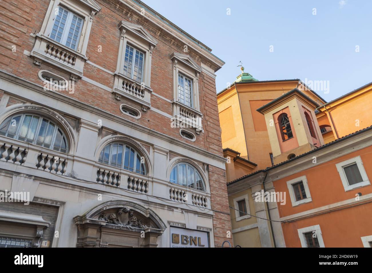 Blick von Piazza Luigi Einaudi, Altstadt, Ravenna, Emilia romagna, Italien, Europa Stockfoto