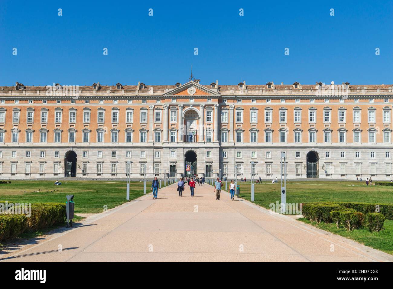 Königspalast von Caserta, Reggia di Caserta eine der größten königlichen Residenzen der Welt, UNESCO-Weltkulturerbe, Caserta, Kampanien, Italien Stockfoto