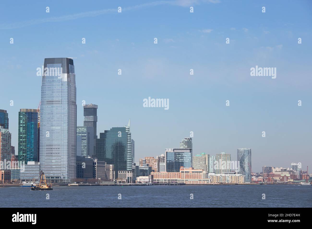 Jersey City Skyline, New York Stockfoto