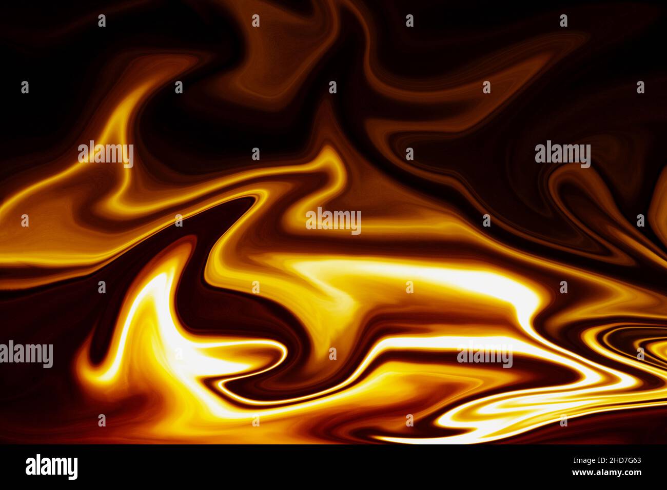 Misty Flames, Abstract Digital Marbling Stockfoto