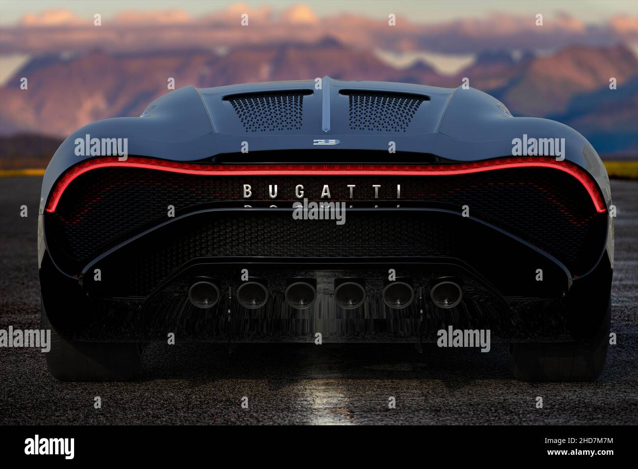 Das teuerste Auto der Welt, das "La Voiture Noire" Stockfoto