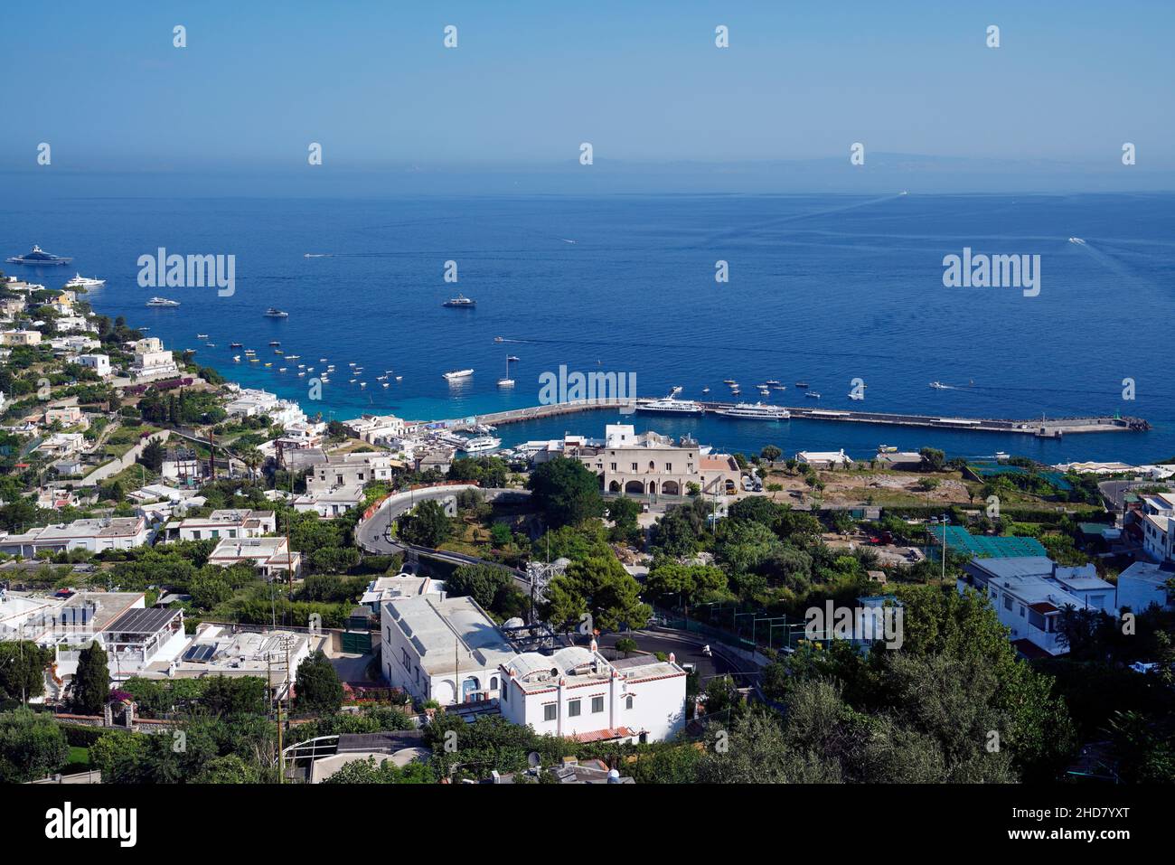 Stadt Capri , Porto di Capri, Insel Capri, Kampanien, Italien Stockfoto