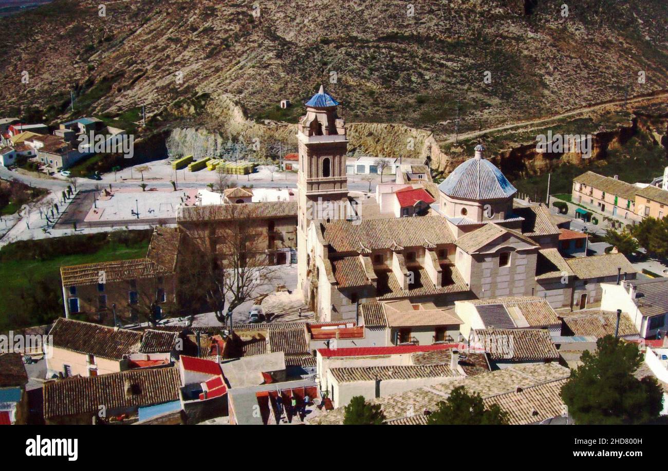 Spanische Kirche. Basílica Menor de Nuestra Señora de las Mercedes, Oria Andalucía Spanien Stockfoto