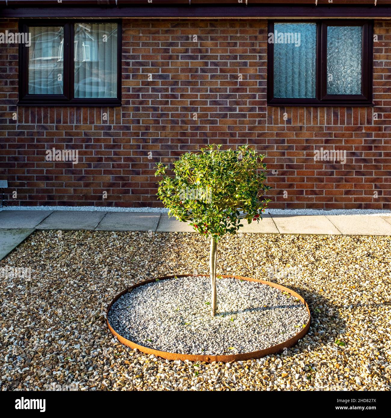 Wartungsarmer Garten Stockfoto