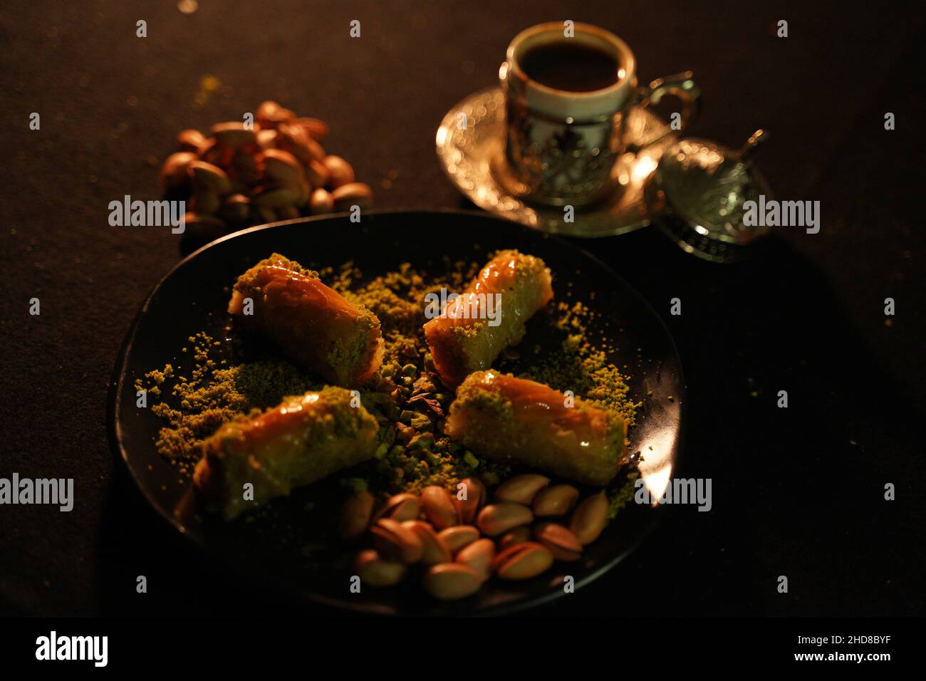 Baklava Fotos mit der schönsten Haltung Stockfoto