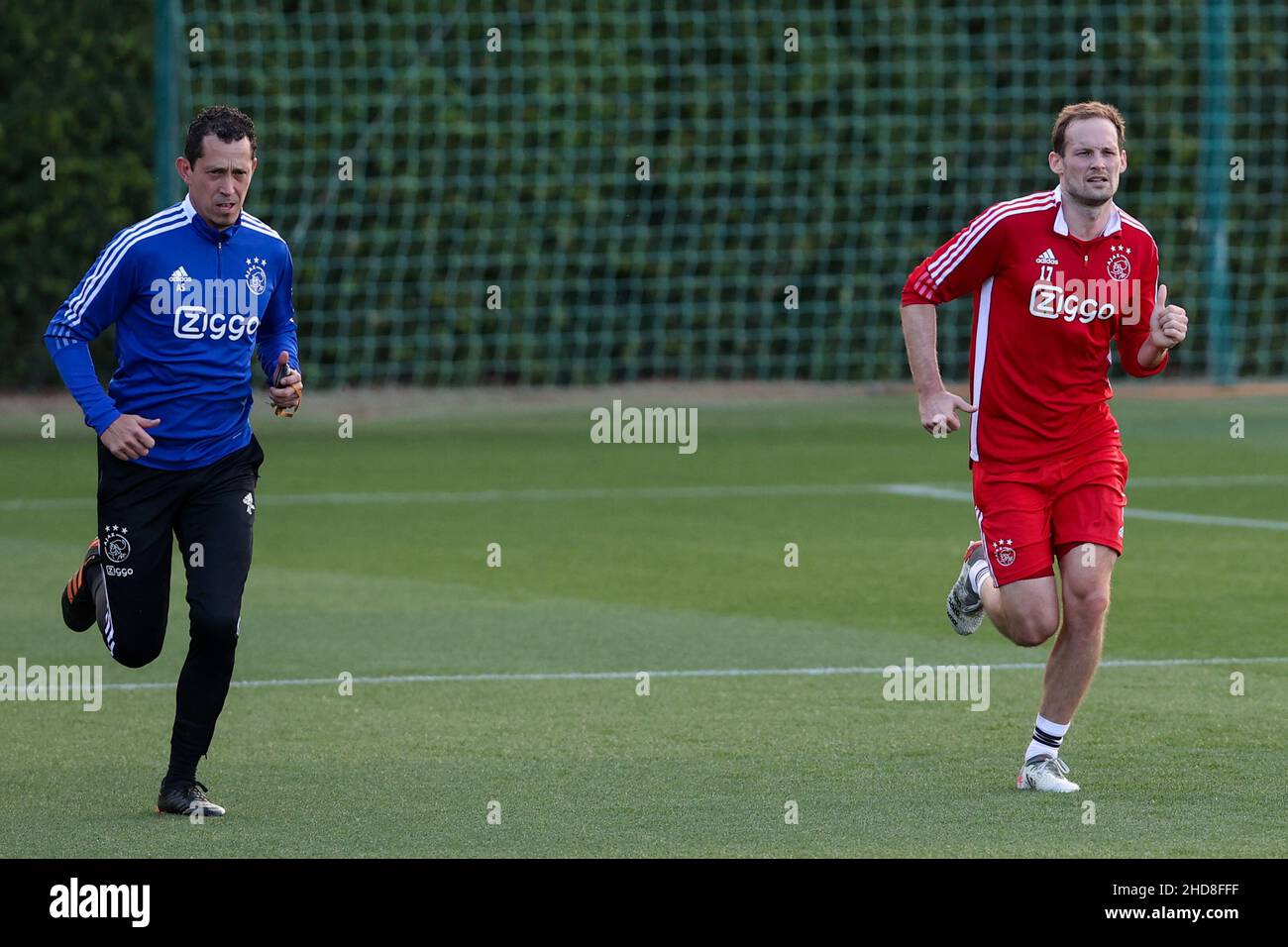 , PORTUGAL - 4. JANUAR: Während der Trainingseinheit Ajax am Nachmittag des 2. Tages in Quinta do Lago am 4. Januar 2022 in Portugal. (Foto von Ben Gal/Orange Picters) Stockfoto