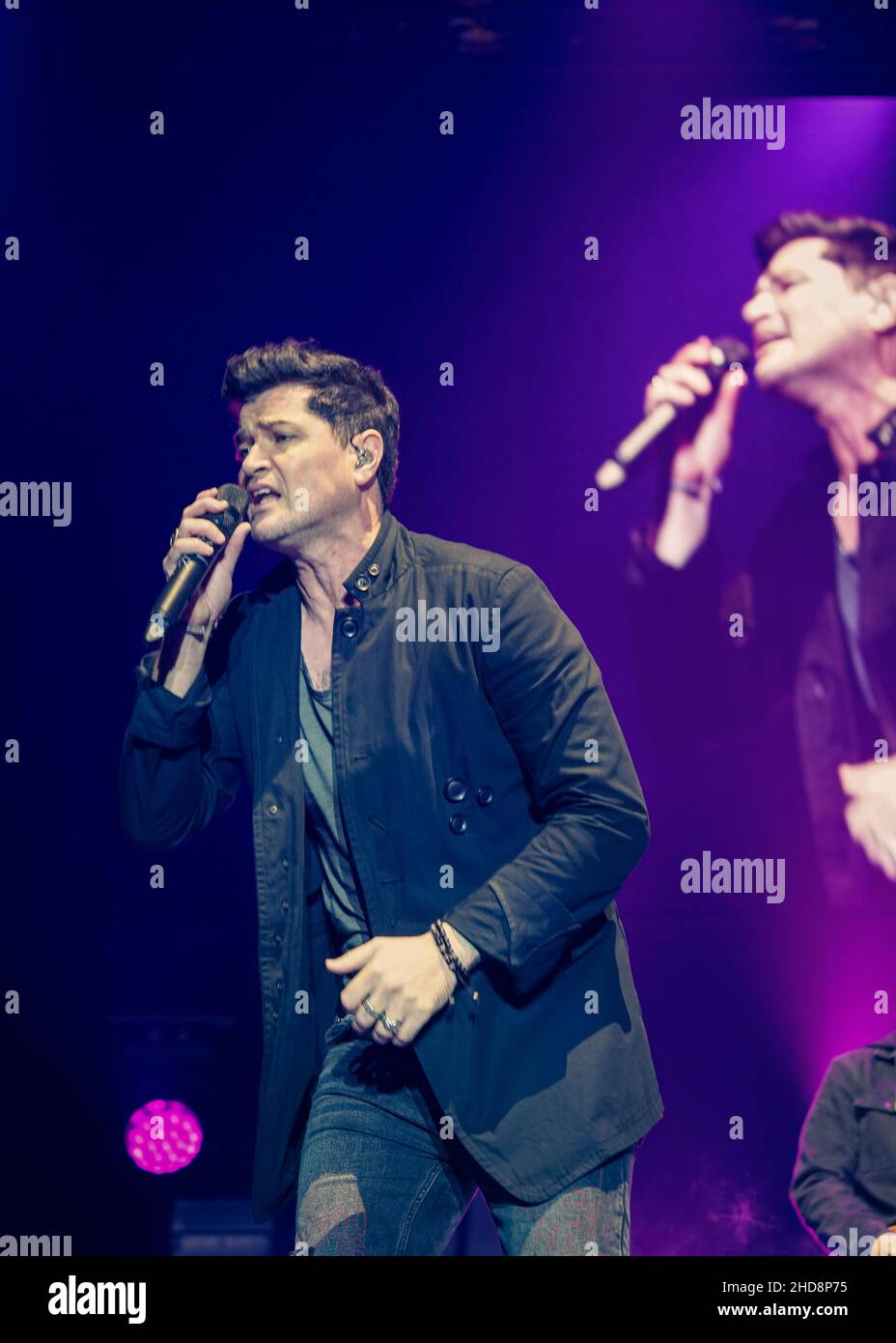 Das Drehbuch live auf der Bühne. Stockfoto