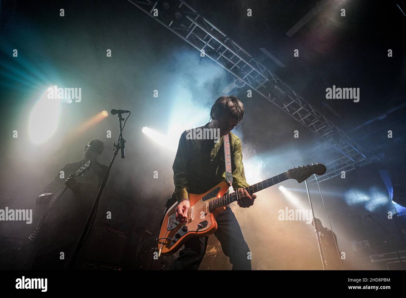 Johnny Marr bei Leeds University. Stockfoto