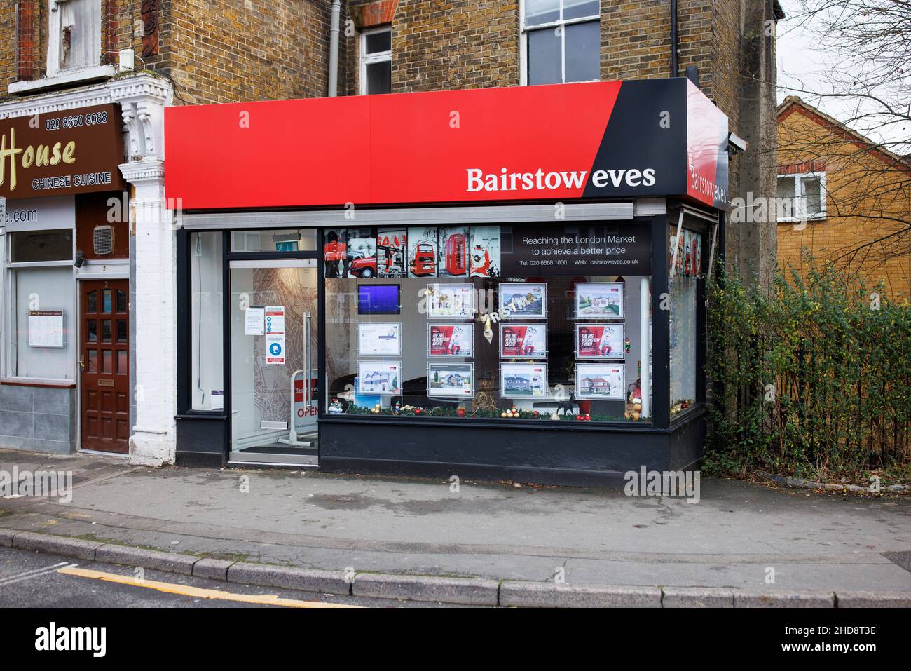 Bairstow Eves Immobilienmakler in Station Approach, Hayes Lane, Kenley CR8 5JD Stockfoto