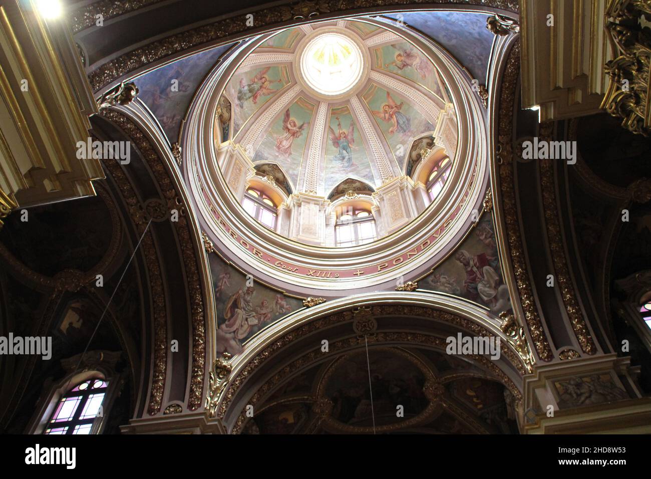 barockkirche (sainte-augustine) in valletta auf malta Stockfoto