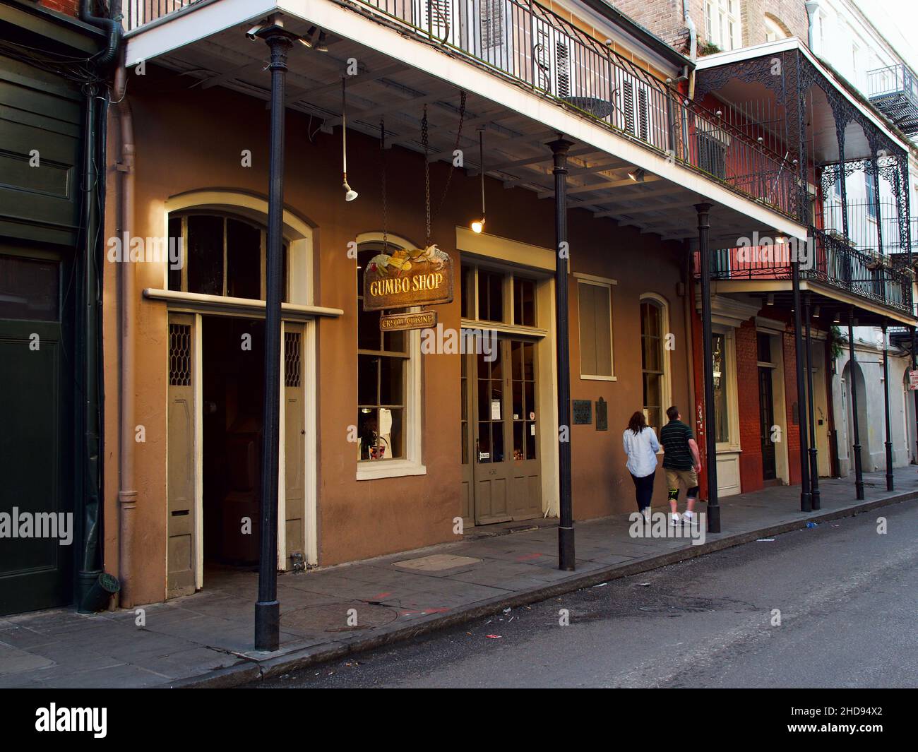 Gumbo Shop Kreolisches Restaurant in New Orleans Stockfoto