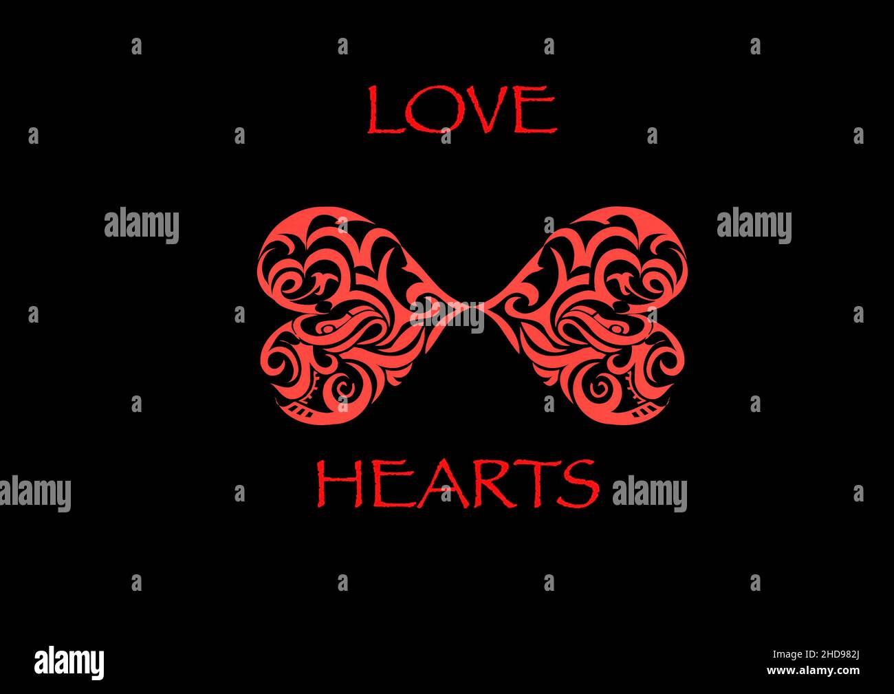 Love Hearts Stockfoto