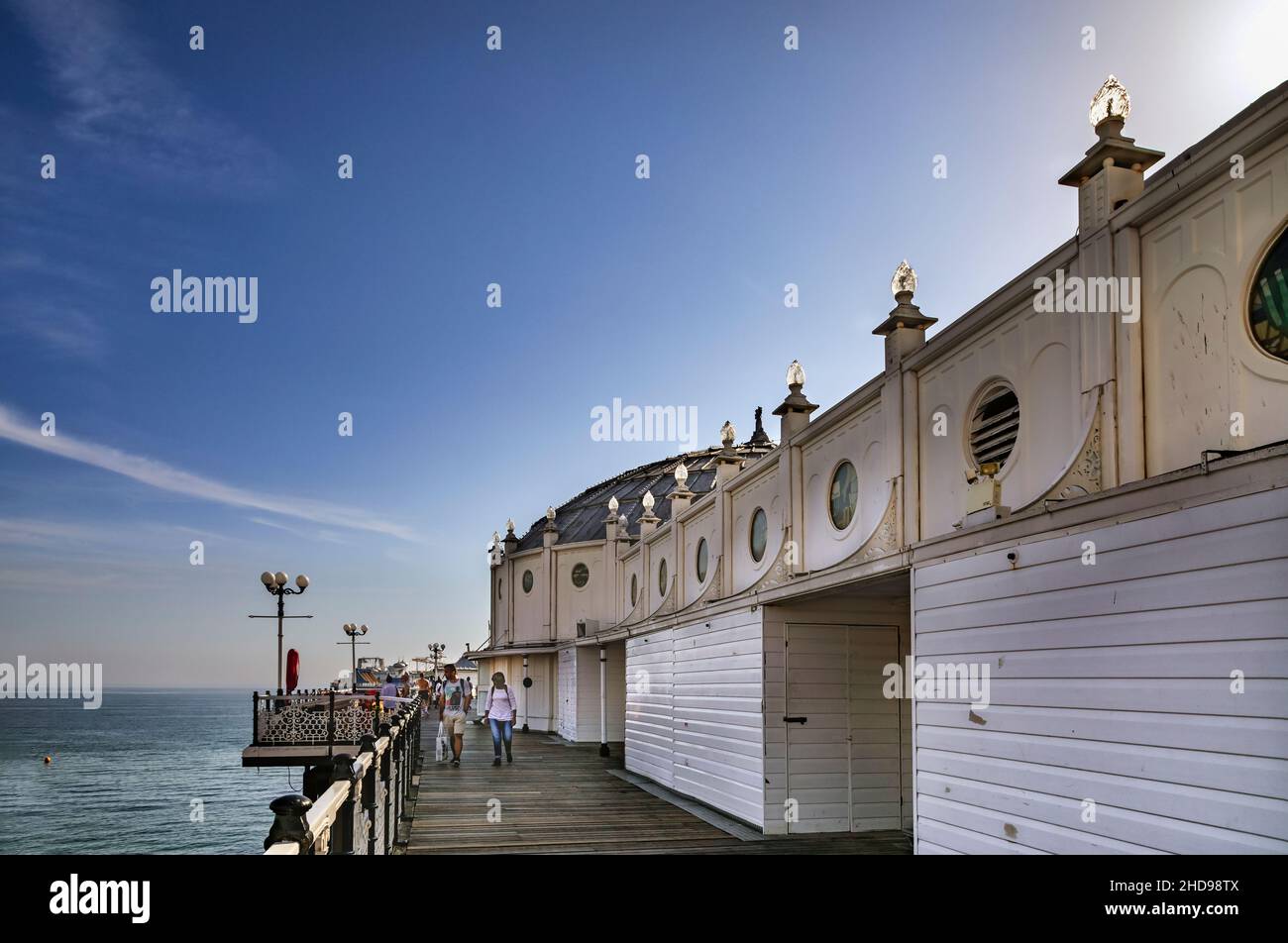 Ein Nachmittag am Pier von Brighton. Stockfoto