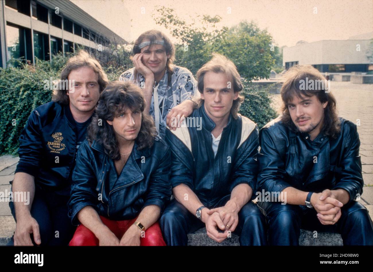 HILVERSUM, NIEDERLANDE - 06. JUL 1985: Marillion sind eine britische Rockband, die 1979 gegründet wurde. Sie entstanden aus der Post-Punk-Musikszene in Großbritannien Stockfoto