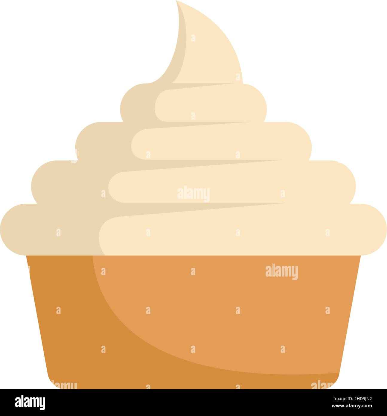 Milchkuchensymbol. Flache Darstellung des Vektorsymbols für Milchkuchenkuchen auf weißem Hintergrund Stock Vektor