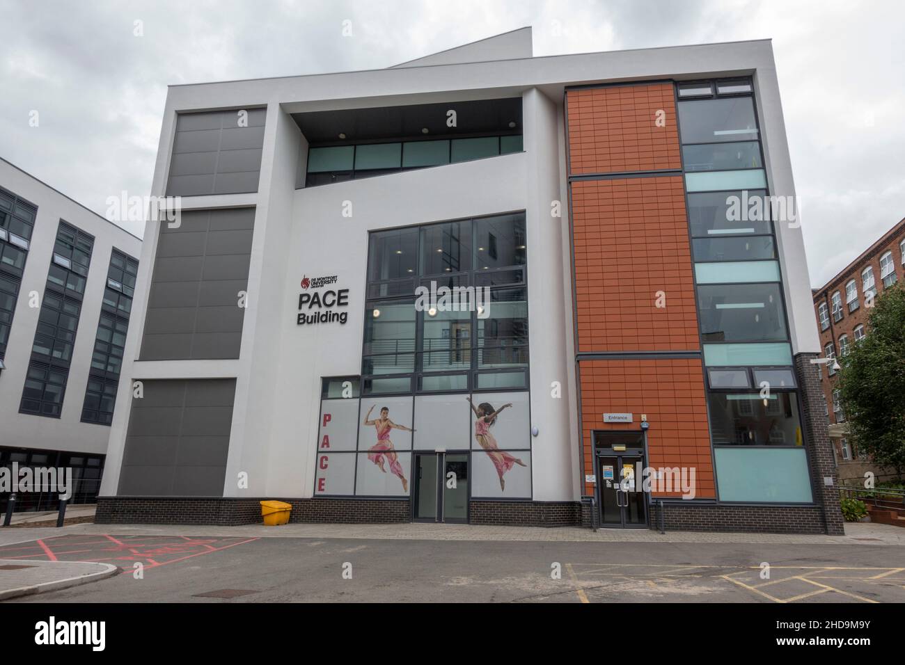The Performing Arts Center for Excellence (PACE) Building, De Montfort University, Leicester, Leicestershire, Großbritannien. Stockfoto