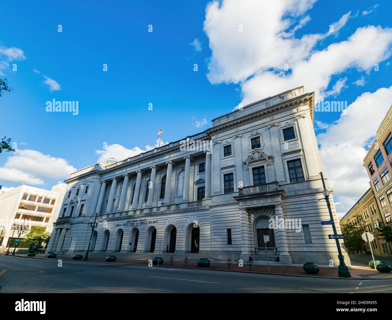 Louisiana, DEZEMBER 24 2021 - sonnige Sicht auf die Berufungen des US-Gerichts Stockfoto