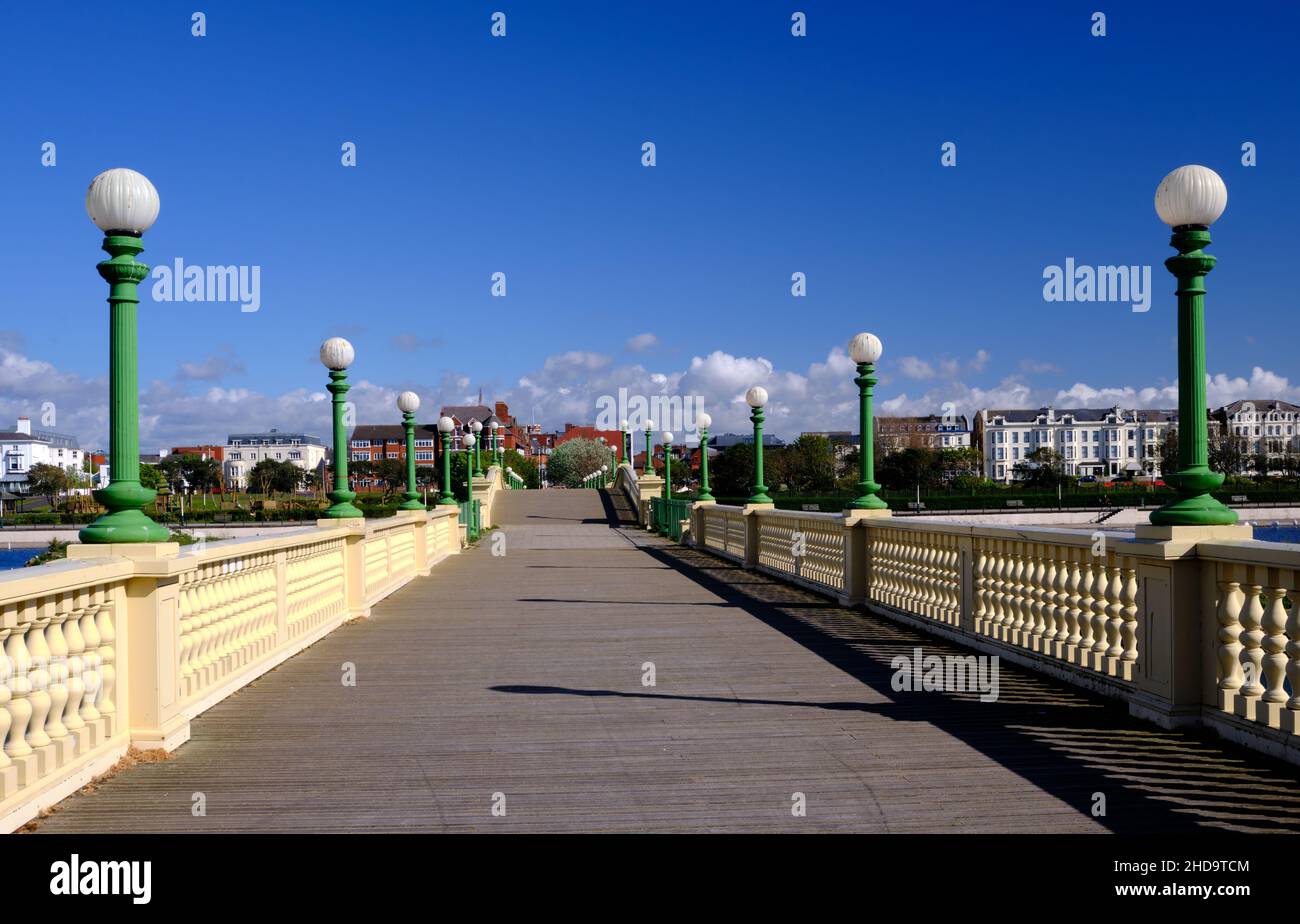 Blick auf den Marine Lake Southport Stockfoto