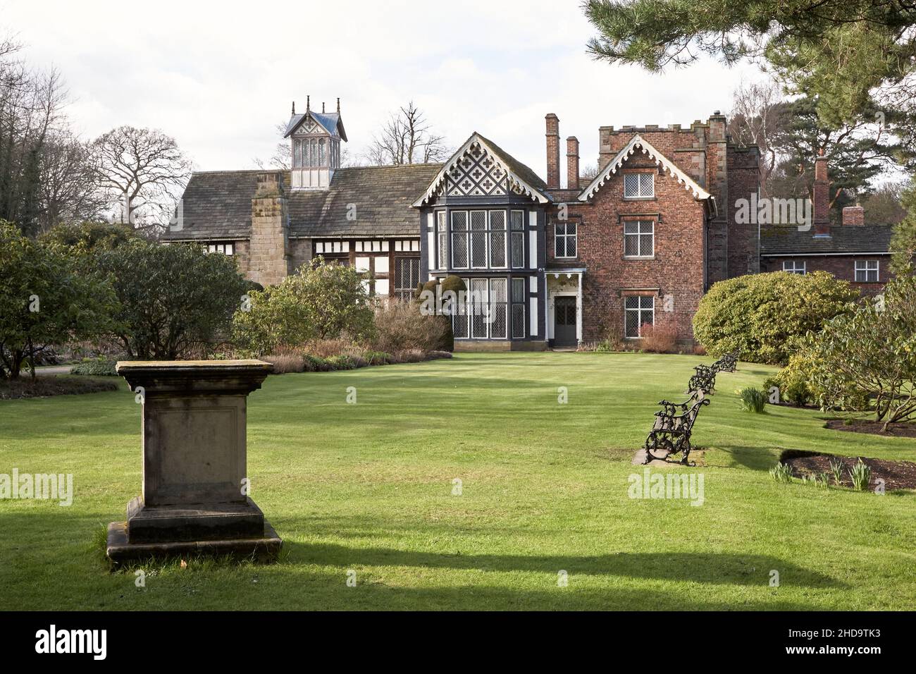 Die Abendsonne ion rufford alte Halle Stockfoto