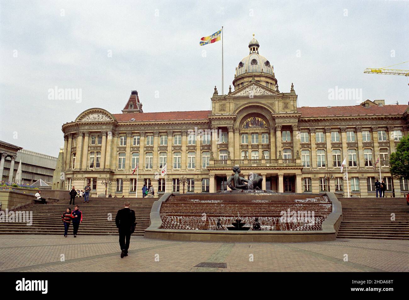 Victoria Square, Birmingham, England, Großbritannien, wie es im Mai/Juni 2000 aussah. Stockfoto