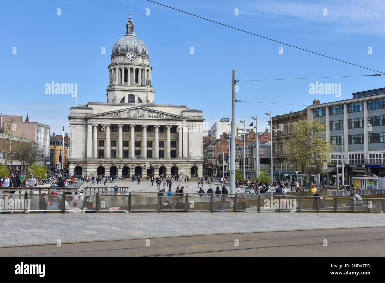 Das Nottingham City Council House befindet sich im Stadtzentrum von Nottingham und am Old Market Square. Stockfoto