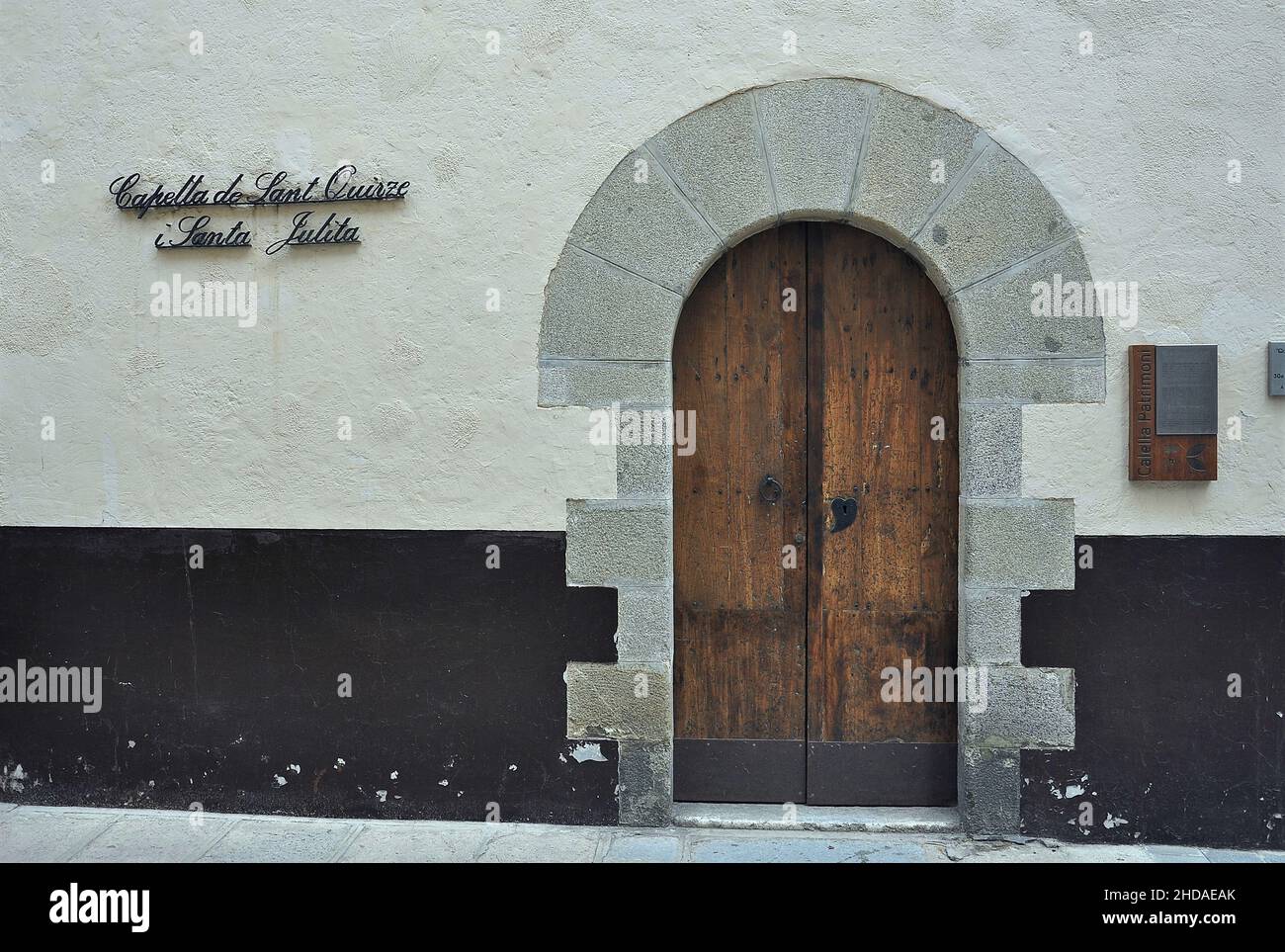 Kapelle von San Quirce und Santa Julita in Calella in der Provinz Maresme in Barcelona, Katalonien, Spanien Stockfoto