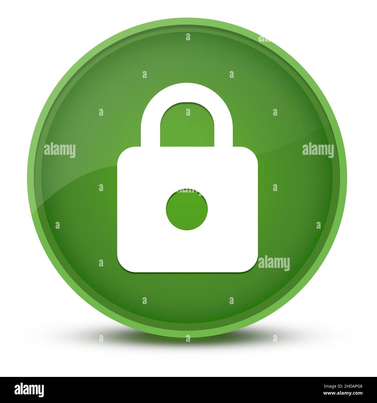 https luxuriöse glänzend grüne runde Taste abstrakte Abbildung Stockfoto