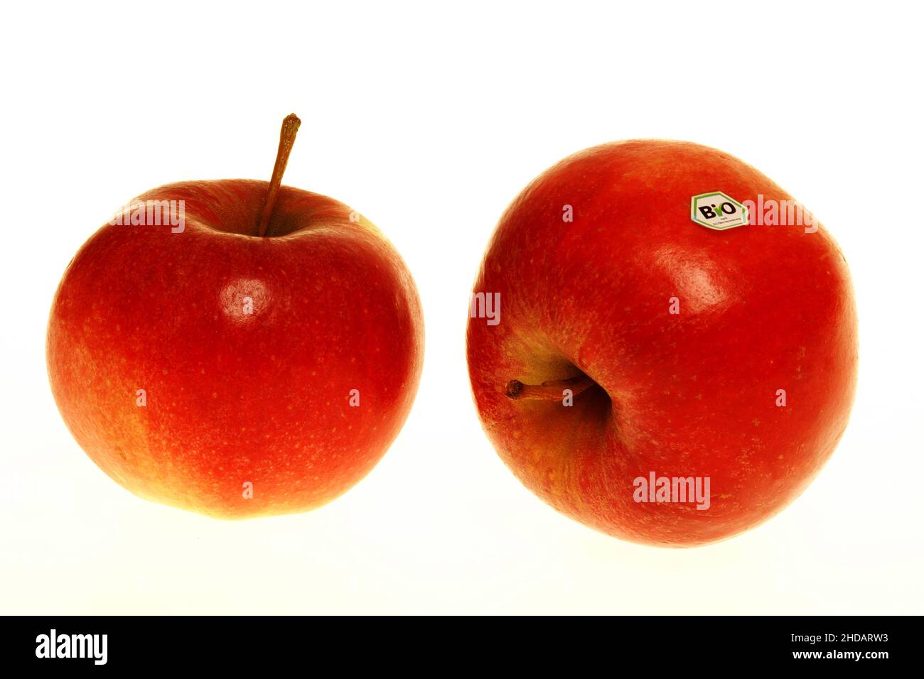 Bio-Äpfel aus ökologischem Anbau, Stockfoto