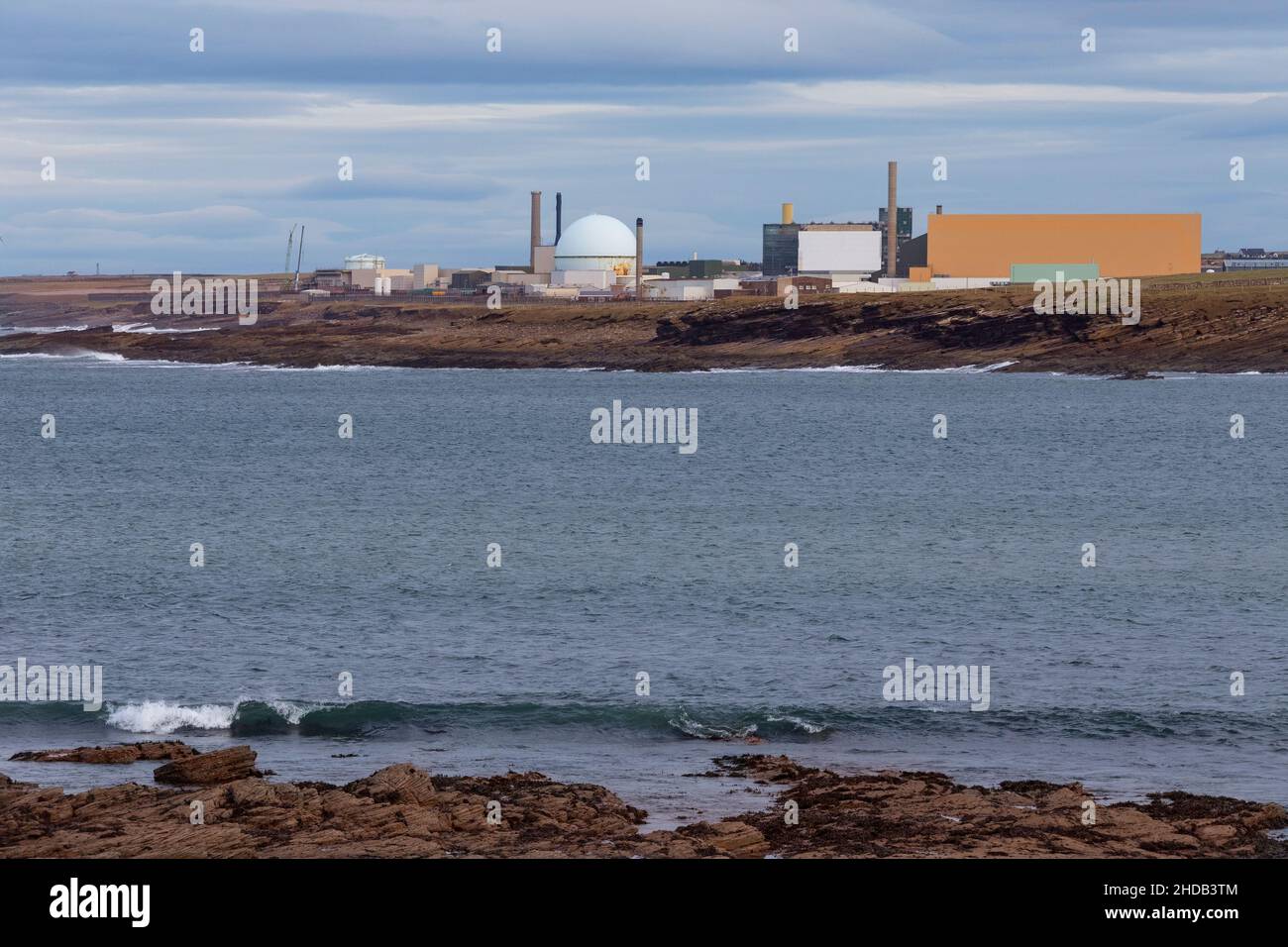 Vulcan Naval Nuclear Reactor Test Establishment in Dounreay in Caithness an der Nordküste Schottlands. Es ist ein Testgelände für die Entwicklung von Prot Stockfoto