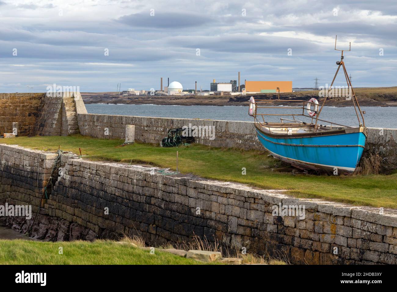 Dounreay Nuclear Plant und die Vulcan Naval Nuclear Reactor Test Establishment in Dounreay in Caithness an der Nordküste Schottlands. Es ist ein Test Stockfoto