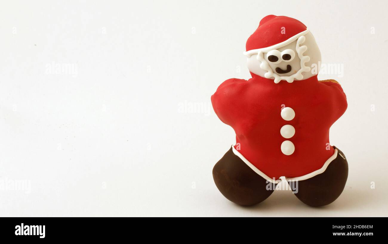 Süßer Weihnachtsmann zu Weihnachten. Stockfoto