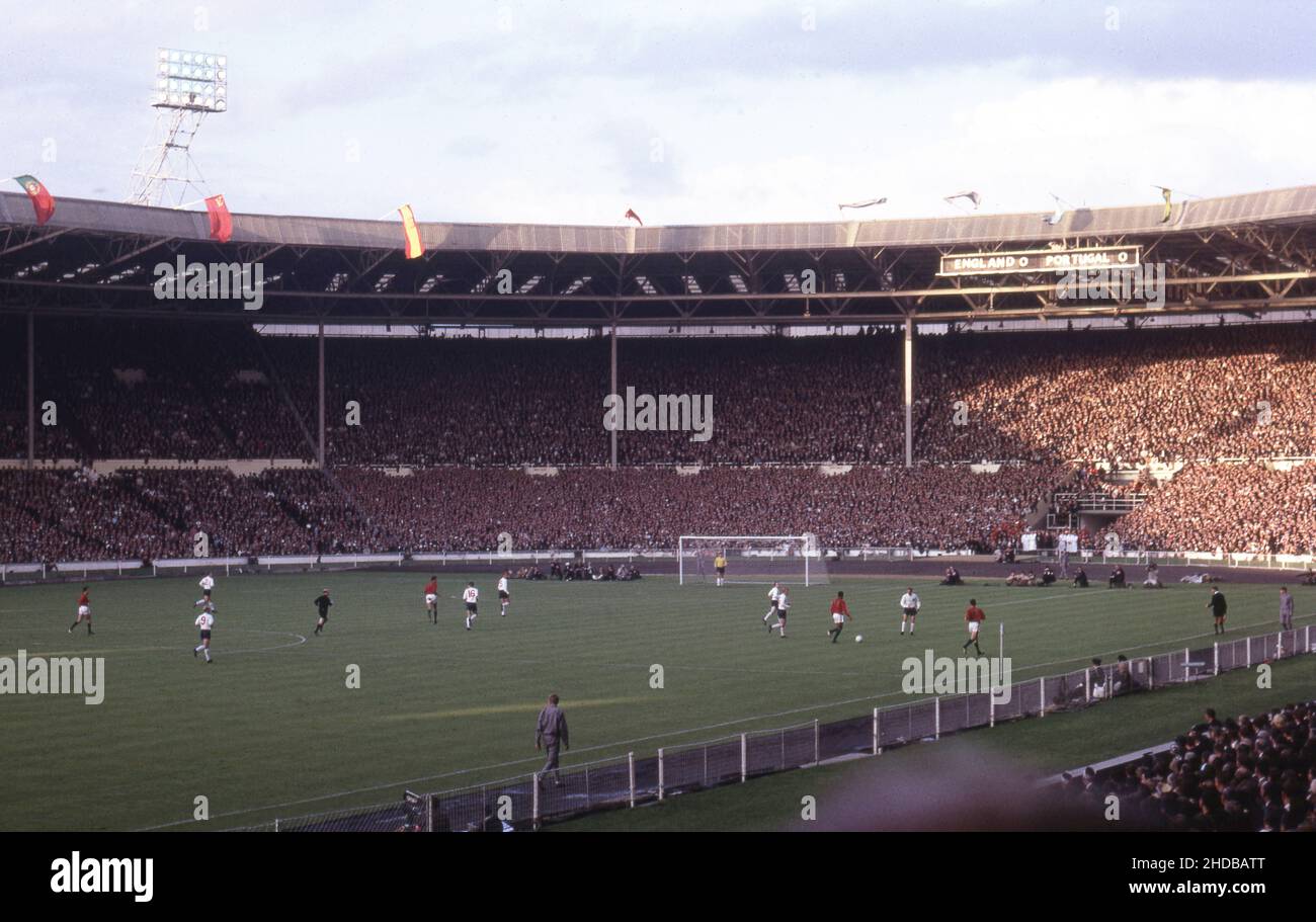 WM-Finale 1966 Fan Amateur-Fotos von den Ständen 26. Juli 1966 Halbfinale England gegen Portugal Match-Action im Halbfinale Foto von Tony Henshaw Archive Stockfoto