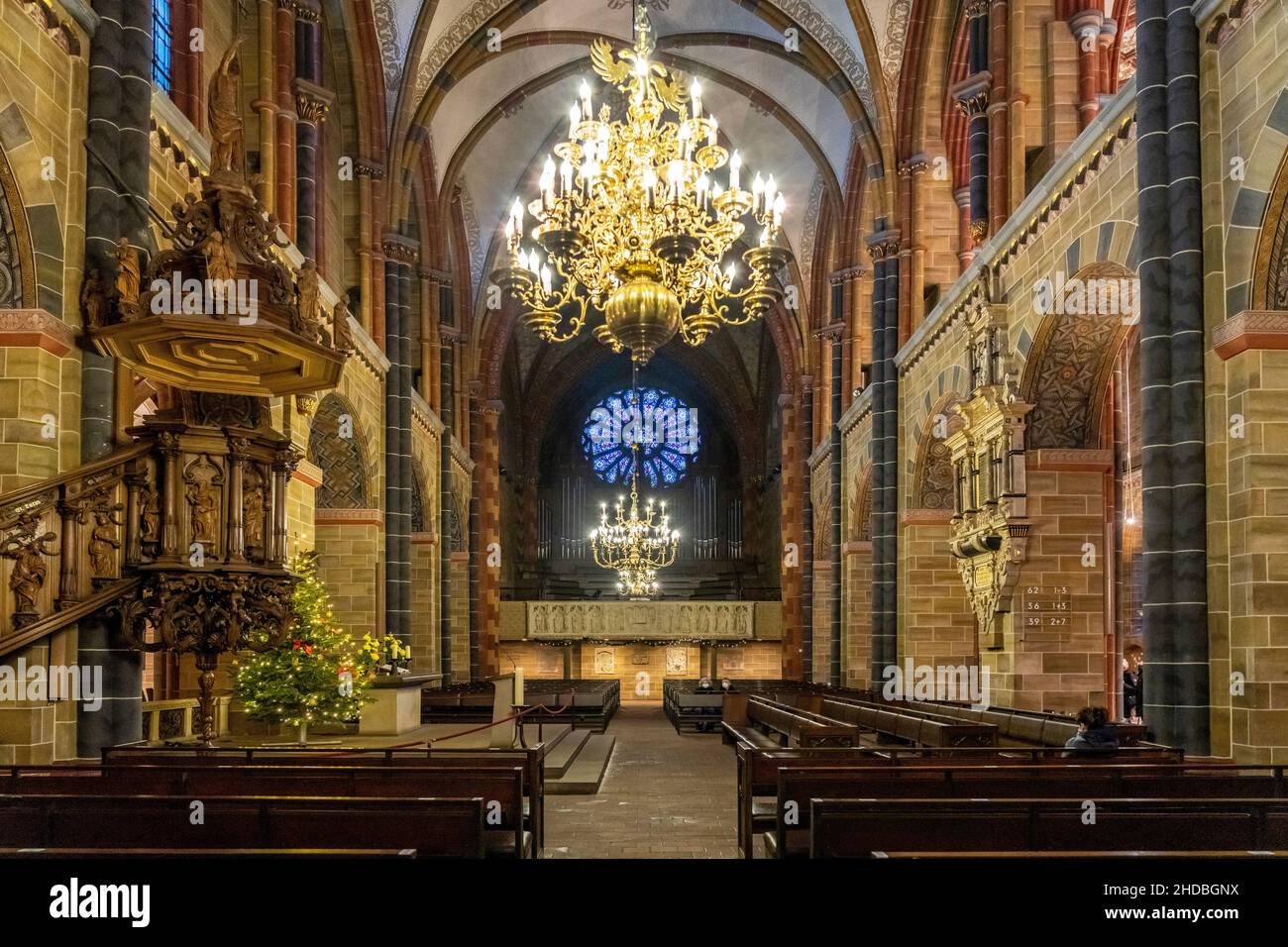 Innenraum des Bremer Dom St.-Petri, Freie Hansestadt Bremen, Deutschland, Europa | Bremen Dominterior, Freie Hansestadt Bremen, Deutschland, Stockfoto