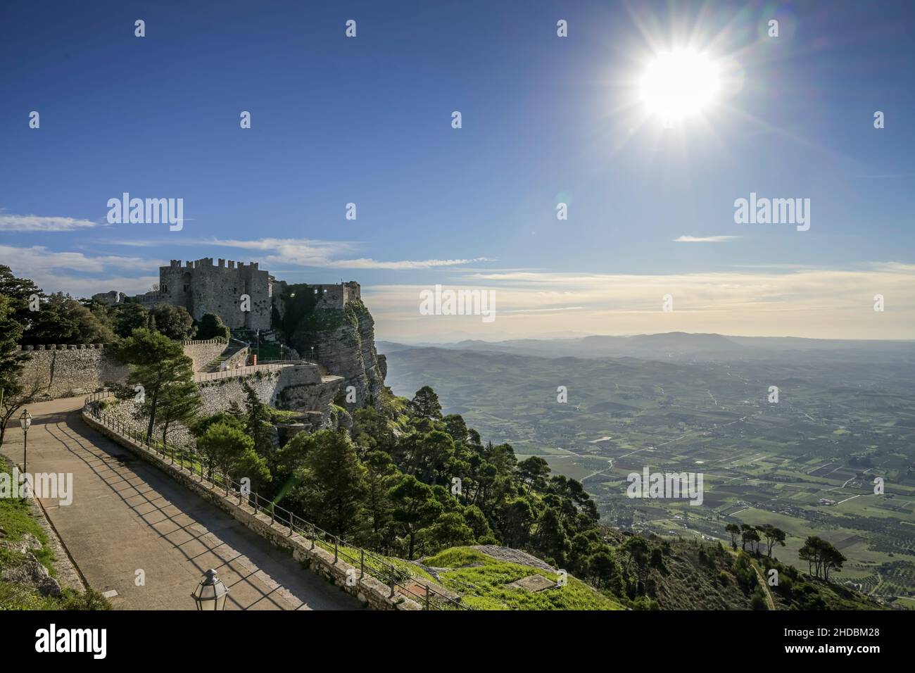 Castello di Venere, Erice, Sizilien, Italien Stockfoto