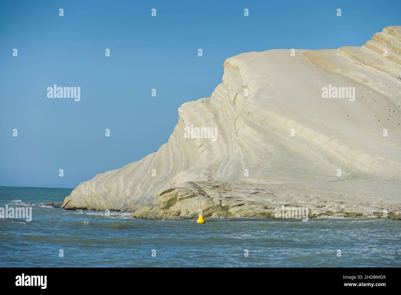 Kalkfelsen 'Scala dei Turchi', Sizilien, Italien Stockfoto