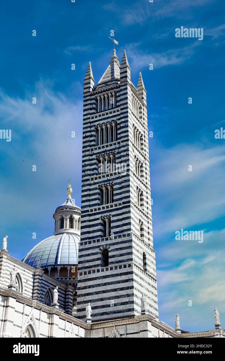 Kathedrale von Siena, auch Duomo Santa Maria Assunta, Siena, Toskana, Italien Stockfoto