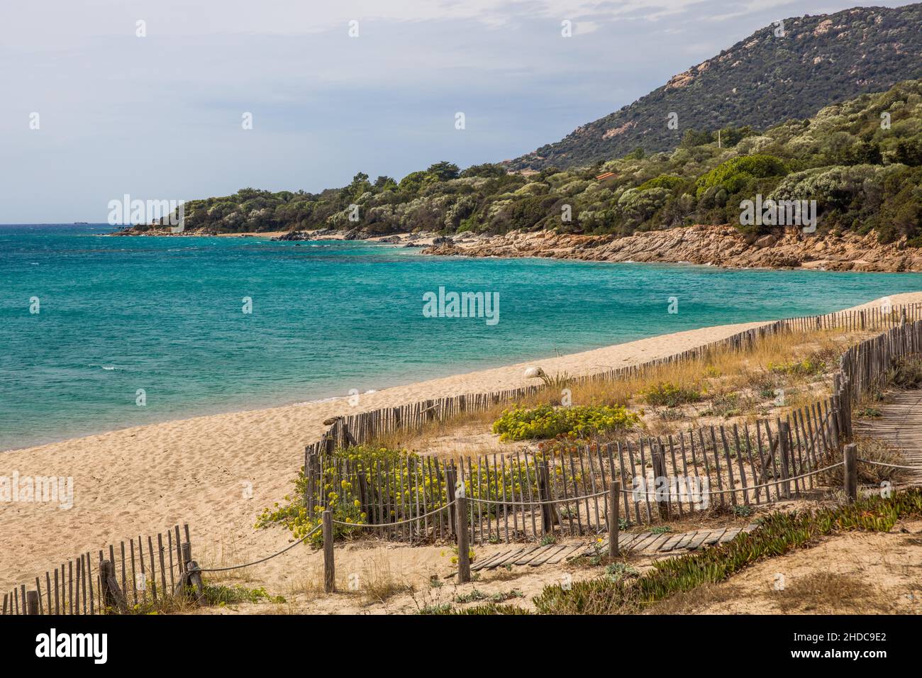 Strand, Olmetor, Korsika, Olmeto, Korsika, Frankreich, Europa Stockfoto