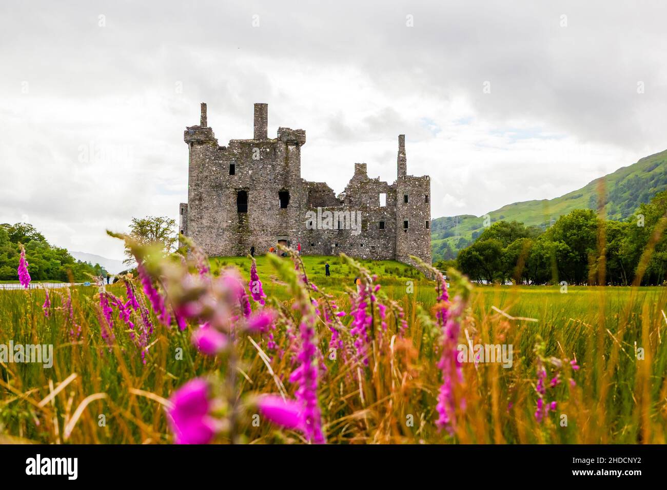 Die Cotland, Kilchurn, Schloss, ''Kilchurn Castle'', Schloß, Ruine, Architektur, Loch Awe,', Schottland, "kilchurn Castle", Schloss, Ruine, Illustr., L Stockfoto