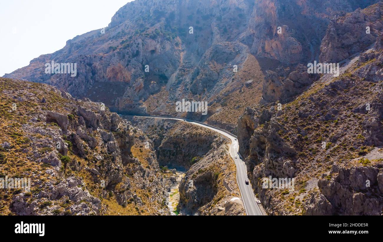 Tolle Berglandschaft. Griechenland, Kreta Stockfoto